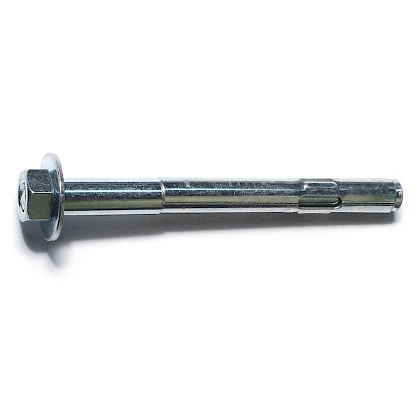 Sleeve Anchor, 3/8" Dia., 4" L, Steel Zinc Plated, 50 PK